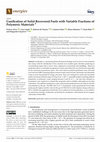 Research paper thumbnail of Gasification of Solid Recovered Fuels with Variable Fractions of Polymeric Materials