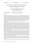 Research paper thumbnail of Internationalization of Higher Education and Research in Ethiopia: Considerations for Institutional Strategy