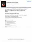 Research paper thumbnail of No single reason behind adult lower urinary tract symptoms in patients with posterior urethral valves