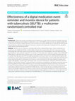 Research paper thumbnail of Effectiveness of a digital medication event reminder and monitor device for patients with tuberculosis (SELFTB): a multicenter randomized controlled trial