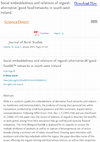 Research paper thumbnail of Social embeddedness and relations of regard