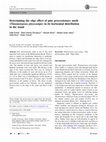 Research paper thumbnail of Determining the edge effect of pine processionary moth (Thaumetopoea pityocampa) in its horizontal distribution in the stand