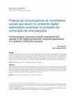 Research paper thumbnail of Práticas de comunicadores de movimentos sociais que atuam no ambiente digital: explorações empíricas no processo de construção de uma pesquisa