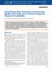 Research paper thumbnail of Family Planning Policy Environment in the Democratic Republic of the Congo: Levers of Positive Change and Prospects for Sustainability