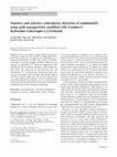 Research paper thumbnail of Sensitive and selective colorimetric detection of Cu<sup>2+</sup>in aqueous medium via aggregation of thiomalic acid functionalized Ag nanoparticles