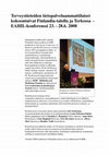 Research paper thumbnail of Terveystieteiden tietopalveluammattilaiset kokoontuivat Finlandia-talolla ja Terkossa - EAHIL-konferenssi 23. - 28.6. 2008