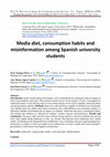 Research paper thumbnail of The media diet, news consumption habits and disinformation of Spanish university students