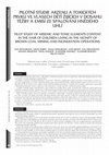 Research paper thumbnail of Pilot study of arsenic and toxic elements content in the hair of children living in the vicinity of brown coal mining and incineration operations