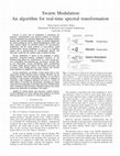 Research paper thumbnail of Swarm modulation: An algorithm for real-time spectral transformation