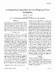 Research paper thumbnail of A Hierarchical Algorithm for Fast Projective Flow Estimation