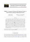 Research paper thumbnail of POBE: A Computer Program for Optimal Design of Multi-Subject Blocked fMRI Experiments