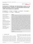 Research paper thumbnail of Involvement of cholinergic and adenosinergic systems on the branchial immune response of experimentally infected silver catfish with Streptococcus agalactiae