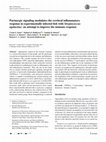 Research paper thumbnail of Purinergic signaling modulates the cerebral inflammatory response in experimentally infected fish with Streptococcus agalactiae: an attempt to improve the immune response