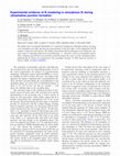 Research paper thumbnail of Experimental evidence of B clustering in amorphous Si during ultrashallow junction formation