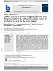 Research paper thumbnail of Limited success of the non-indigenous bivalve clam Rangia cuneata in the Lithuanian coastal waters of the Baltic Sea and the Curonian Lagoon