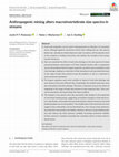 Research paper thumbnail of Anthropogenic mining alters macroinvertebrate size spectra in streams