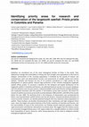 Research paper thumbnail of Identifying priority areas for research and conservation of the largetooth sawfish Pristis pristis in Colombia and Panama