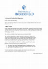 Research paper thumbnail of Being a peer educator: Perspectives from youngwomen working with Home-Start and some reflections on the role