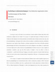 Research paper thumbnail of Symbolique et phénoménologique. Une distinction organisatrice dans l´architectonique de Marc Richir