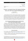 Research paper thumbnail of Erratum: Correcting the Name of the Spiritual Well-Being Scale as the Three-Factor Spiritual Well-Being Scale