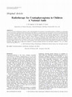 Research paper thumbnail of Radiotherapy for Craniopharyngioma in Children: A National Audit