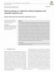 Research paper thumbnail of Moral reasoning as a catalyst for cultural competence and culturally responsive care