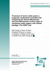 Research paper thumbnail of Treatment of severe ankle sprain: a pragmatic randomised controlled trial comparing the clinical effectiveness and cost-effectiveness of three types of mechanical ankle support with tubular bandage. The CAST trial