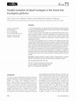 Research paper thumbnail of Parallel evolution of dwarf ecotypes in the forest tree Eucalyptus globulus