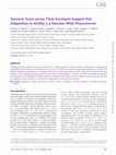 Research paper thumbnail of Genomic Scans across Three Eucalypts Suggest that Adaptation to Aridity is a Genome-Wide Phenomenon