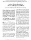 Research paper thumbnail of Photonic Circuit Topologies for Optical OFDM and Nyquist WDM