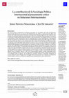 Research paper thumbnail of La contribución de la Sociología Política Internacional al pensamiento crítico en Relaciones Internacionales