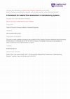 Research paper thumbnail of A framework for material flow assessment in manufacturing systems