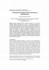 Research paper thumbnail of A Framework for Material Flow Assessment in Manufacturing