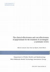 Research paper thumbnail of The clinical effectiveness and cost-effectiveness of pegvisomant for the treatment of acromegaly: a systematic review