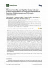 Research paper thumbnail of Effects of Low-Fat and High-Fat Meals, with and without Dietary Fiber, on Postprandial Endothelial Function, Triglyceridemia, and Glycemia in Adolescents