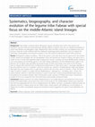 Research paper thumbnail of Systematics, biogeography, and character evolution of the legume tribe Fabeae with special focus on the middle-Atlantic island lineages