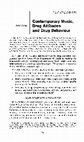 Research paper thumbnail of Contemporary Music, Drug Attitudes and Drug Behaviour