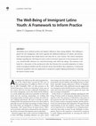 Research paper thumbnail of The Well-Being of Immigrant Latino Youth: A Framework to Inform Practice