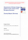 Research paper thumbnail of Country Report: Germany