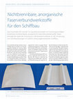 Research paper thumbnail of Nichtbrennbare, anorganische Faserverbundwerkstoffe für den Schiffbau