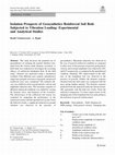 Research paper thumbnail of Isolation Prospects of Geosynthetics Reinforced Soil Beds Subjected to Vibration Loading: Experimental and Analytical Studies