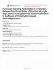 Research paper thumbnail of Purinergic Signaling Participates in a Transition Between Functional States of Reactive Microglia and Controls Astrocyte-Driven Neuroinflammation in the Model of Trimethyltin-Induced Neurodegeneration