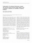 Research paper thumbnail of Lipid quality of the diatoms Skeletonema costatum and Navicula gregaria from the South Atlantic Coast (Argentina): evaluation of its suitability as biodiesel feedstock