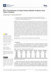 Research paper thumbnail of Price Transmission in Cotton Futures Market: Evidence from Three Countries