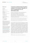 Research paper thumbnail of Cutaneous leishmaniasis situation analysis in the Islamic Republic of Iran in preparation for an elimination plan