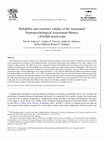 Research paper thumbnail of Reliability and construct validity of the Automated Neuropsychological Assessment Metrics (ANAM) mood scale