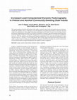 Research paper thumbnail of Increased Load Computerized Dynamic Posturography in Prefrail and Nonfrail Community-Dwelling Older Adults