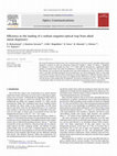 Research paper thumbnail of Efficiency in the loading of a sodium magneto-optical trap from alkali metal dispensers