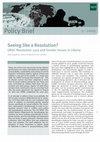 Research paper thumbnail of Seeing like a Resolution? UNSC Resolution 1325 and Gender Issues in Liberia