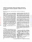 Research paper thumbnail of Maternal anthropometric status and lactation performance in a low-income Honduran population: evidence for the role of infants